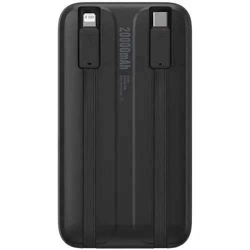 Зовнішній акумулятор Baseus Comet Series 20000mAh 22.5W 2024 чорний PPMD020101 - фото 3