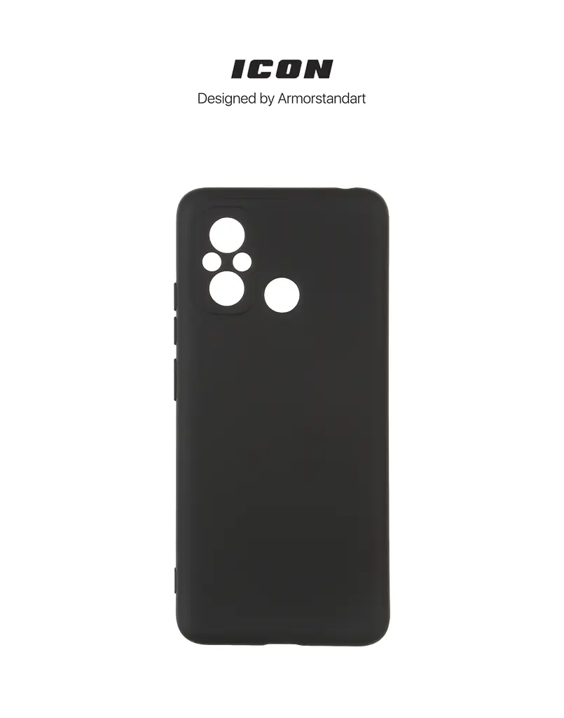Чехол ArmorStandart ICON для Xiaomi Redmi 12С / 11A Camera cover Black (ARM65965) - фото 3