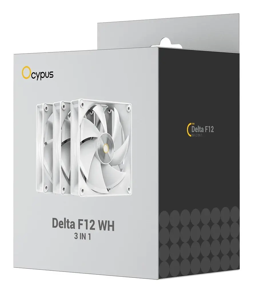 Комплект вентиляторів Ocypus DELTA F12 3in1 White (DELTA-F12-WH3NM00X-GL) - фото 7