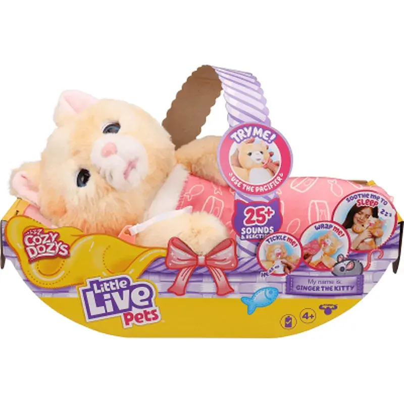 Інтерактивна іграшка Moose Little Live Pets Кошеня-обіймашка Джінджер (26492) - фото 2