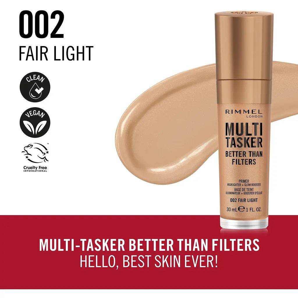 Праймер для обличчя Rimmel Multi Tasker 3 в 1 №002 Fair light 30 мл - фото 4