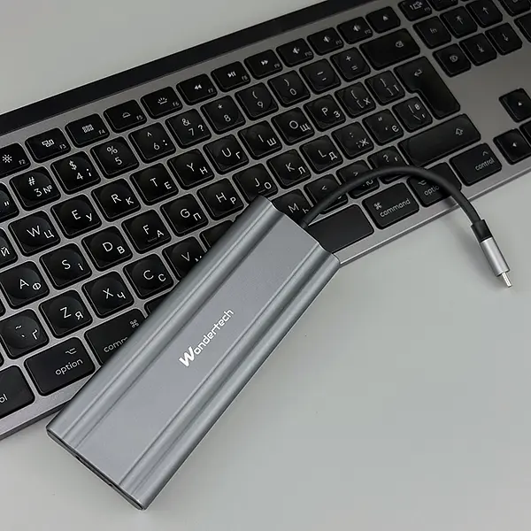 Концентратор Wondertech WT00586 Type-C Hub 10-в-1 для ноутбуків: 4x USB 3.0, 1x USB 2.0, HDMI, VGA, SD/TF, 3,5 мм jack - фото 8