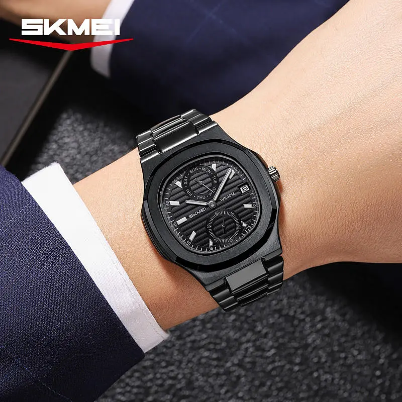 Наручний годинник чоловічий Skmei 2423 Black, 2423BK (18373) - фото 2