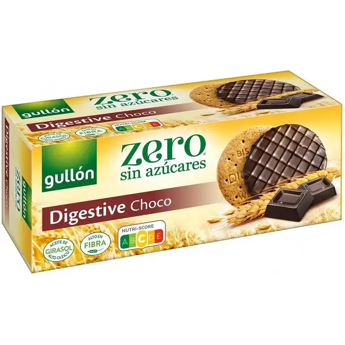 Печиво Gullon Zero sin azúcares Digestive Choco 270 г