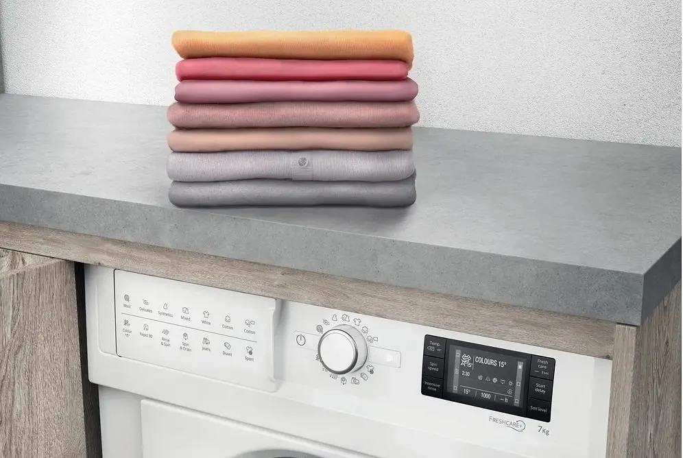 Пральна машина Whirlpool вбудована фронтальна, 7кг, 1400, A+++, 60см, дисплей, пара, інвертор, білий (BIWMWG71484E) - фото 7