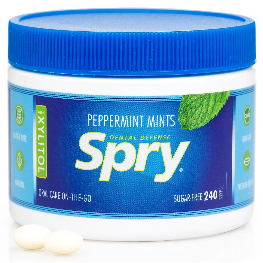 Драже з ксилітом Spry натуральні з м'ятою перцевою 240 шт. (700596000070) - фото 2