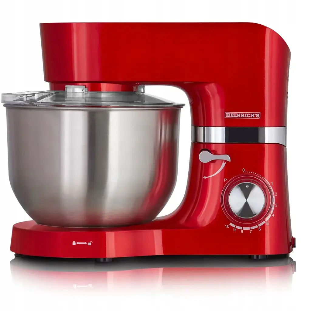 Міксер планетарний-тестоміс Heinrich's HKM 6278 Red 6.5 л - фото 3