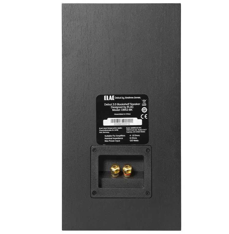 Полочные колонки ELAC DB-52 Debut 2.0 Bookshelf Speakers Black - фото 3