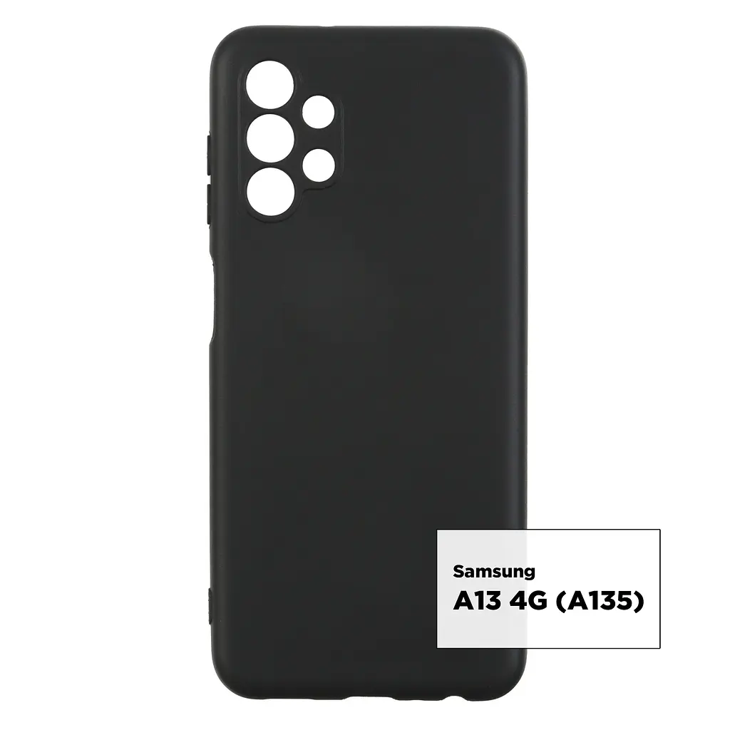 Чехол-накладка для смартфона Samsung Galaxy A13 4G (A135) противоударный, силиконовый, термополиуретановый (ТПУ), с защитой камеры и корпуса, черный, защита всего корпуса, ArmorStandart (ARM63337) - фото 2