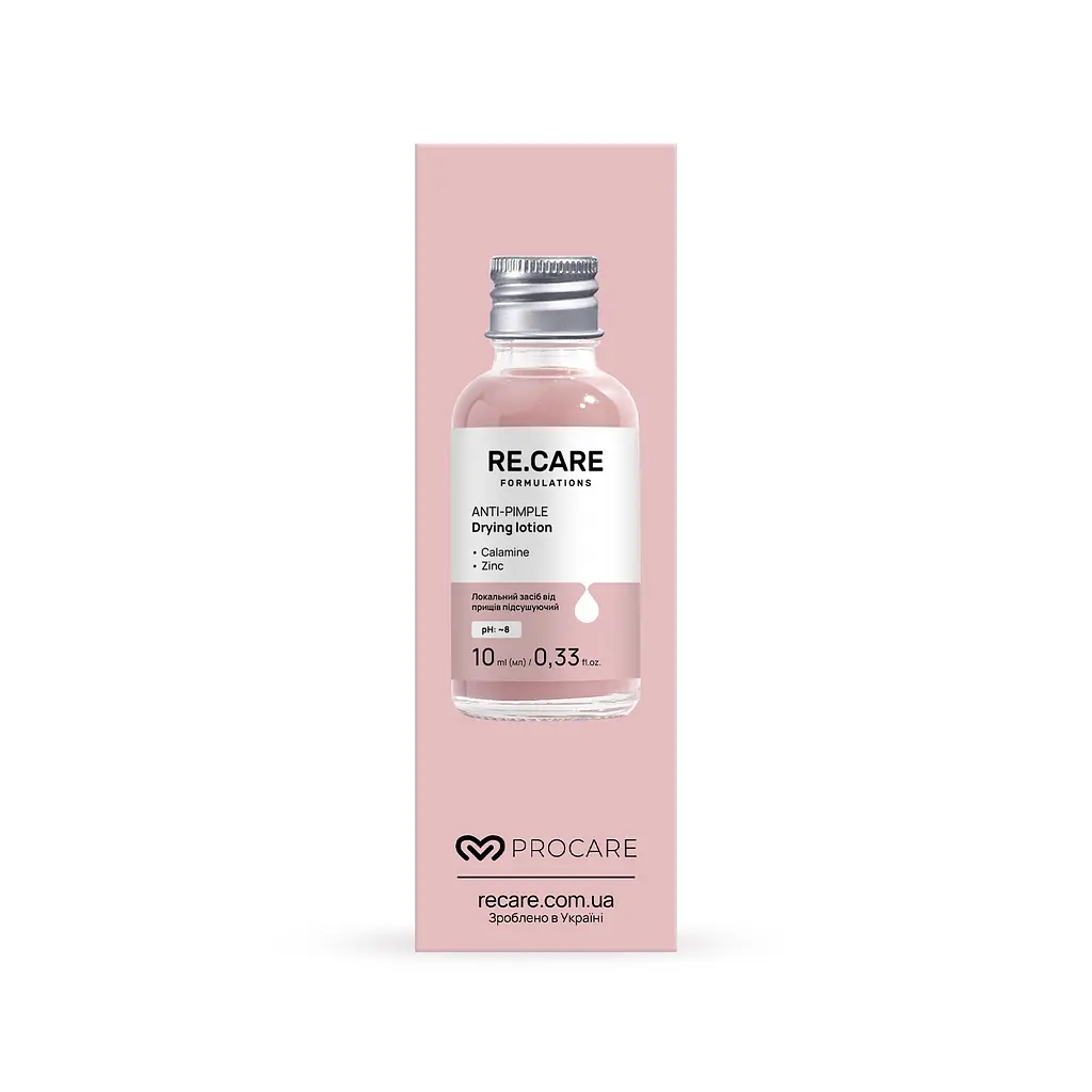 Локальний засіб від прищів підсушуючий Anti-Pimple Drying lotion RE.CARE 10 мл - фото 4