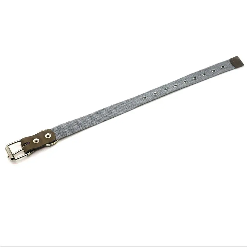 Нашийник для собак Zoo-hunt брезентовий 2,5 см 24-44 см сірий - фото 2