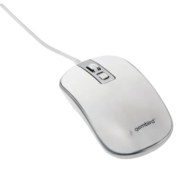 Миша Gembird MUS-4B-06-WS White/Silver