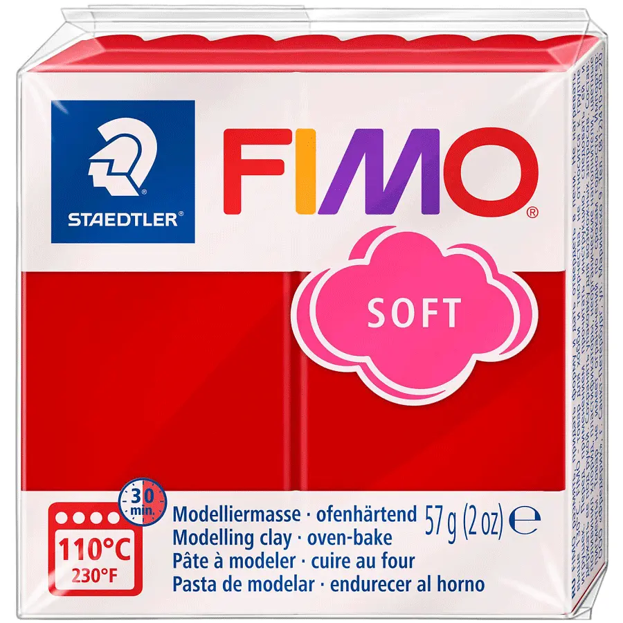 Пластика для біжутерії Soft Різдвяний червоний 57 г Fimo (4007817138250)