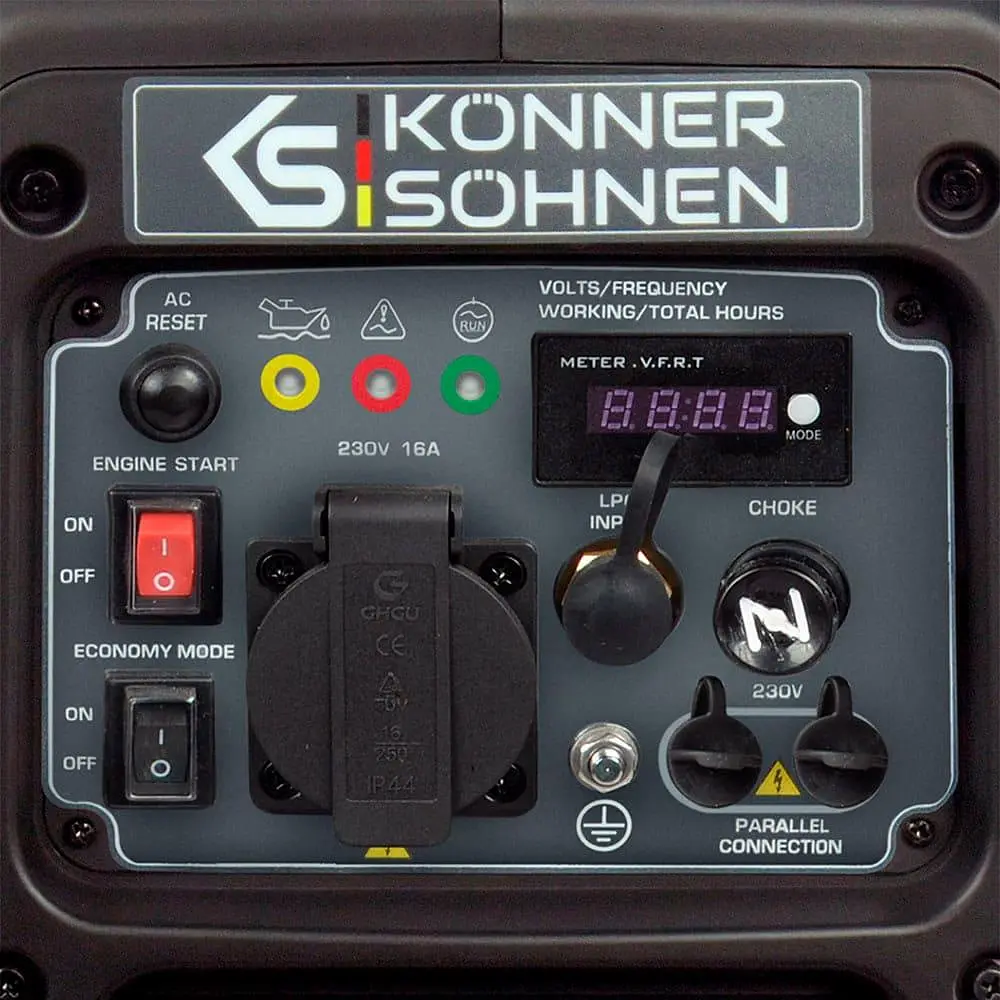 Генератор KonnerSohnen KS 2000iG S, 230В, 2.0кВт, ручний запуск, 19кг / 2000 Вт / Бензин (KS2000IGS) - фото 5