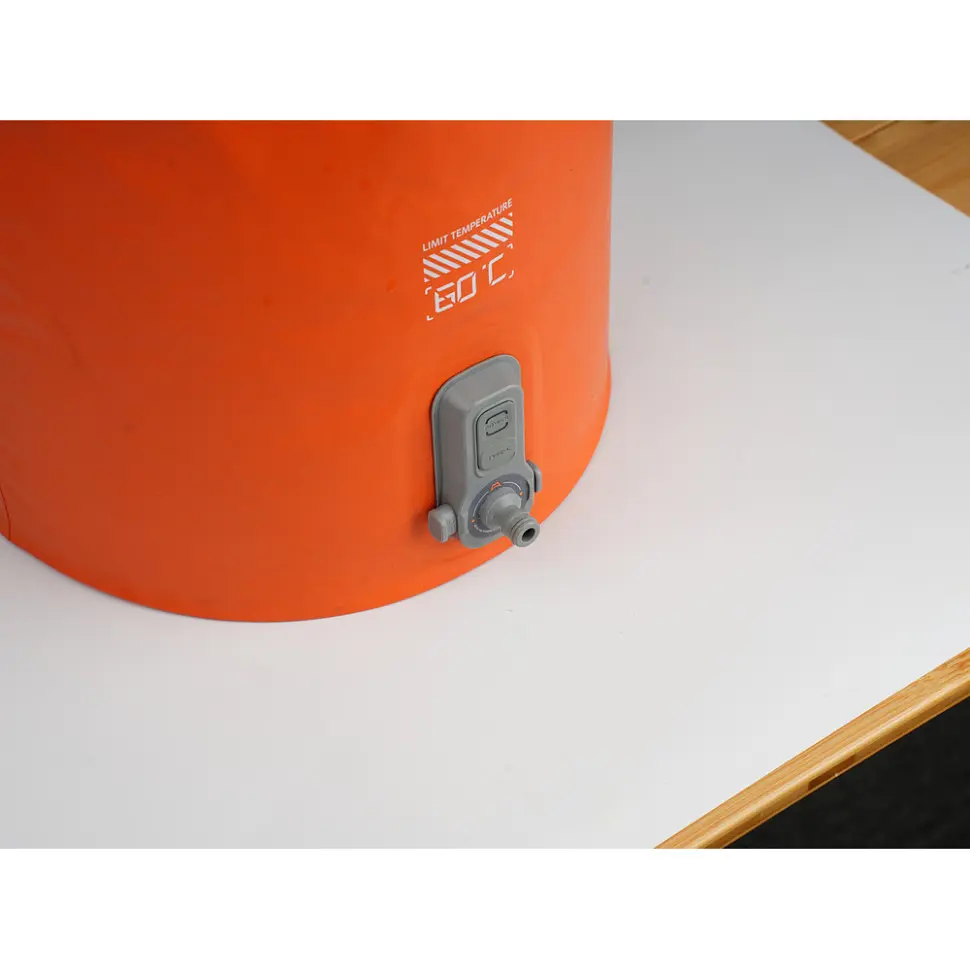Душ портативний із ємністю та насосом Flextail Tiny Shower Bucket, 20л, помаранчевий - фото 15