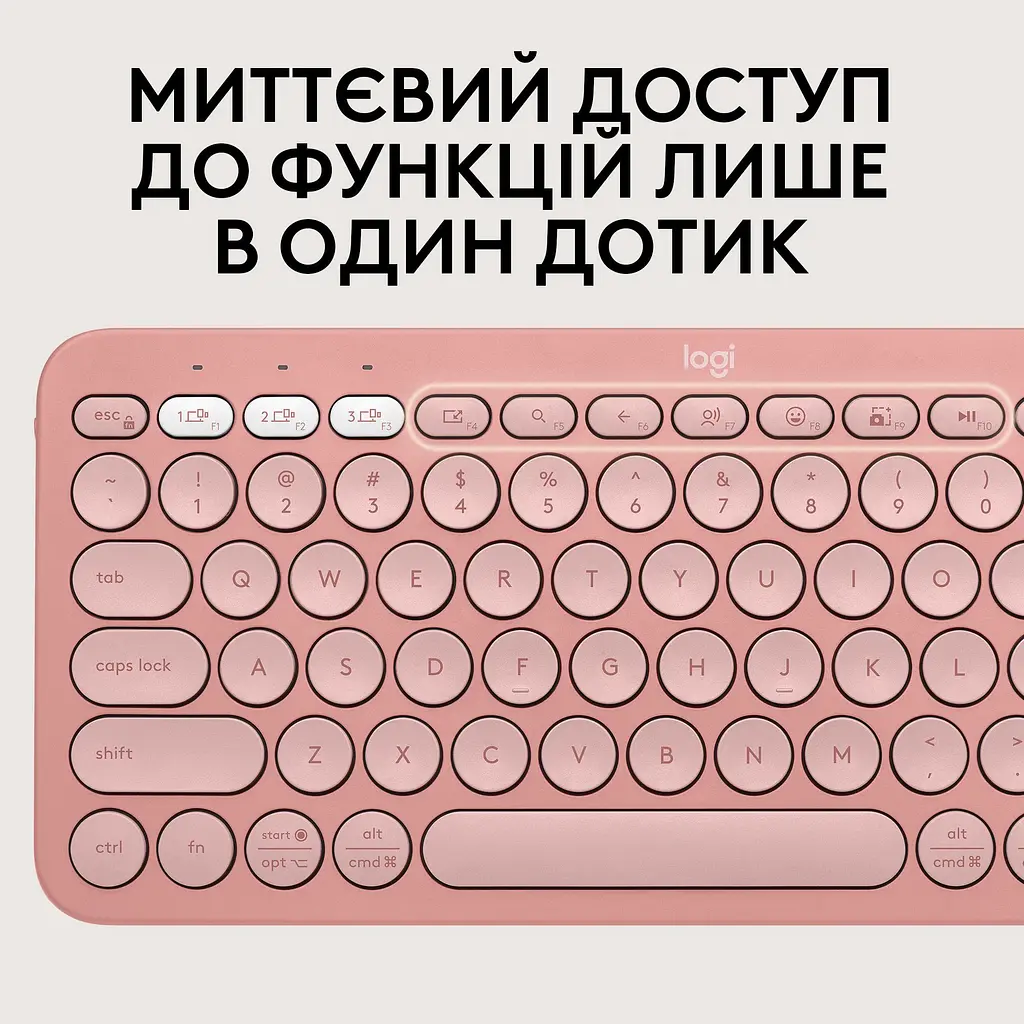Комплект (клавіатура + миша) Logitech Pebble 2 Combo Rose (920-012241) UA [141508] - фото 10