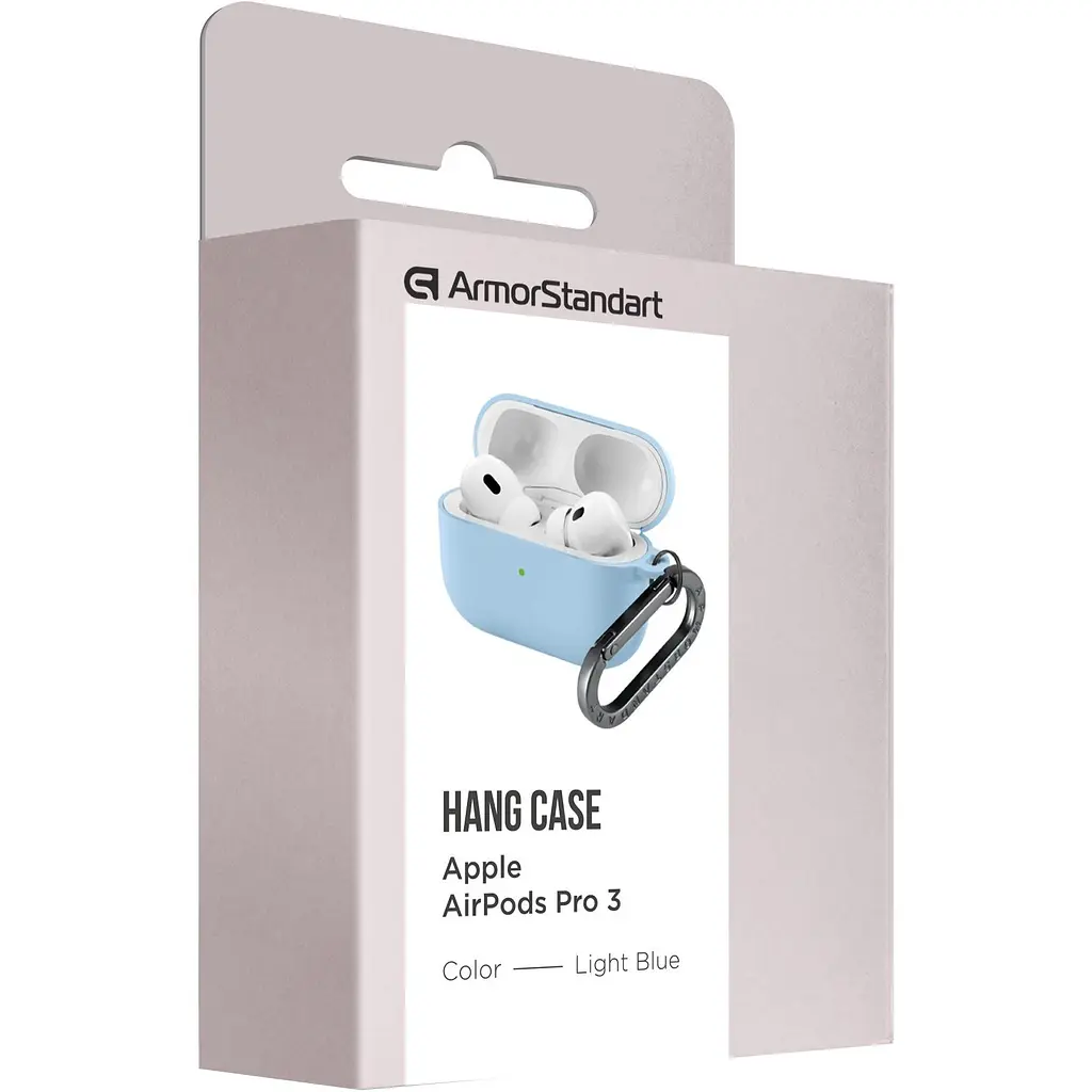 Чохол ArmorStandart Hang Case для Apple AirPods Pro 3 Light Blue [ARM88313] [149498] - фото 3