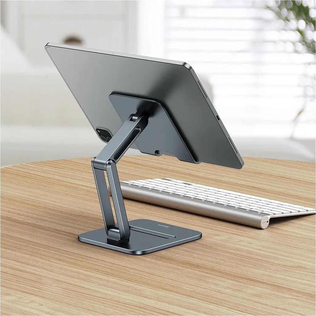 Підставка для планшета Baseus Desktop Biaxial Foldable Metal Stand Gray [LUSZ000113] - фото 9