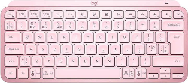 Клавіатура бездротова Logitech MX Keys Mini UA Rose (920-010500) - фото 2