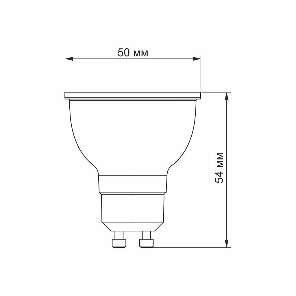 Лампочка Videx LED MR16e 6W GU10 4100K 220V (VL-MR16e-06104) - фото 3