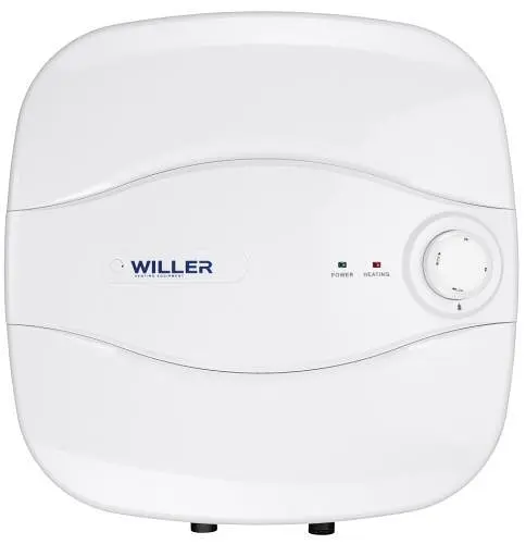 Водонагрівач Willer PA10R New optima mini, білий, 1500W, 10л, мокрий ТЕН, вертикальний, механічне керування, над мийкою,