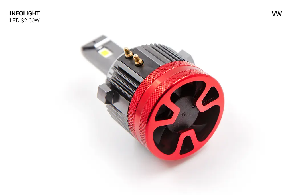 Комплект світлодіодних ламп Infolight S2 H7 VW 60W - фото 3