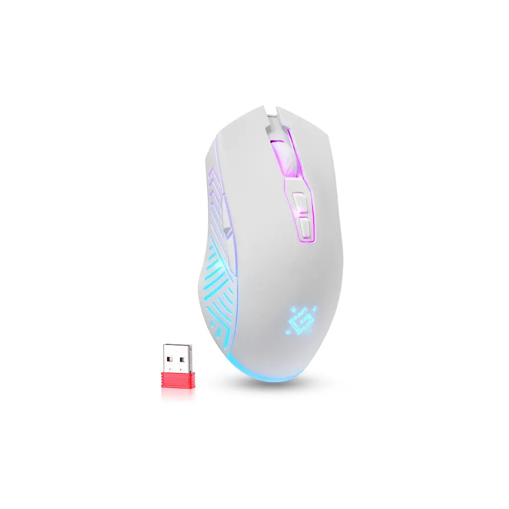 Мишка Defender Pandora GM-502 LED Wireless White (52502) - фото 2