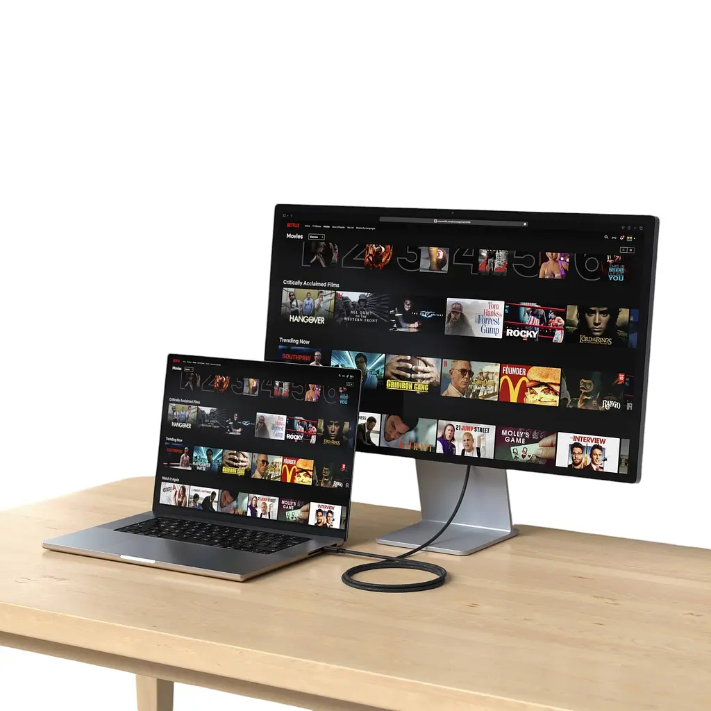 Кабель Satechi Thunderbolt 4 Pro 240W Black 1 м (ST-YTB100K) - фото 4