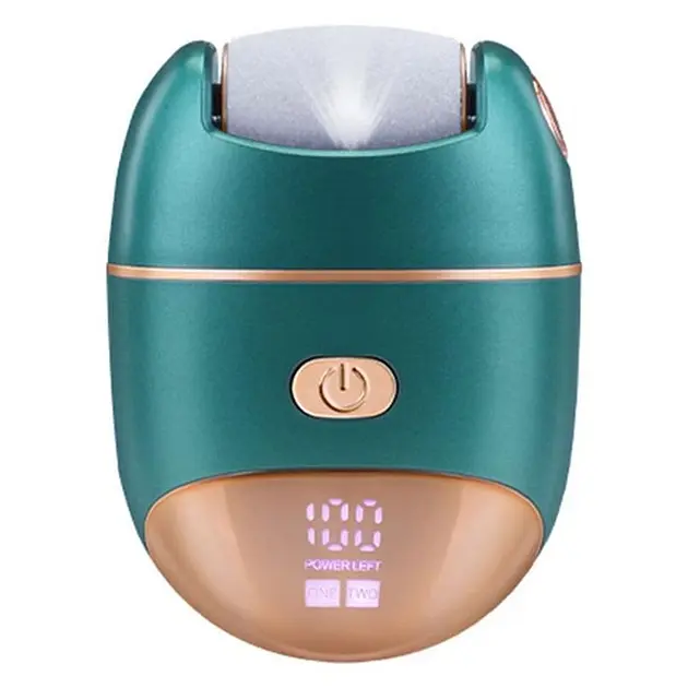 Электрическая пемза Flewkiss pro Enzo EN-7101 со сменными насадками для пяток 5 Вт Зеленая - фото 2