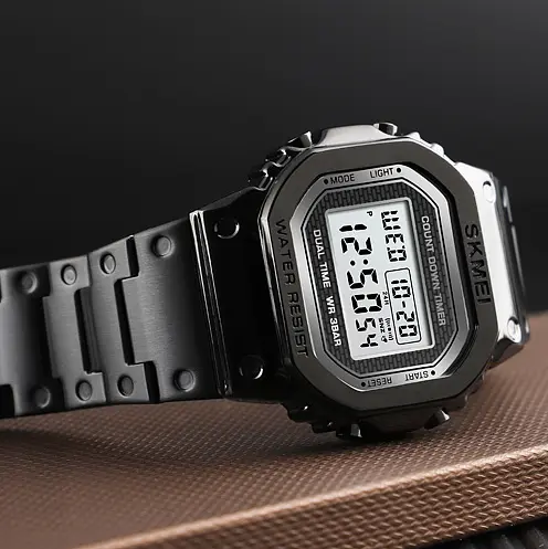Наручний годинник чоловічий 1456BK Black Skmei acs0030729 - фото 4