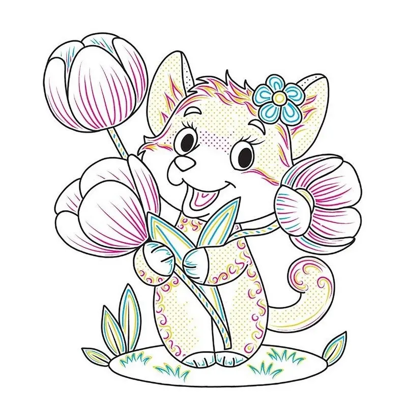 Детская книга-раскраска "В цветнике" Ранок 1806009, 12 страниц - фото 3