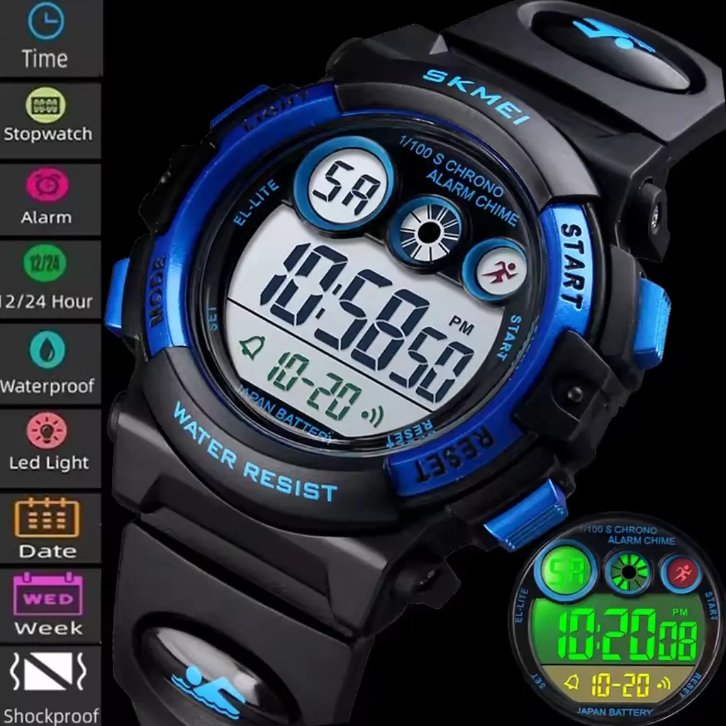 Часы Skmei Kids DarkBlue - фото 5