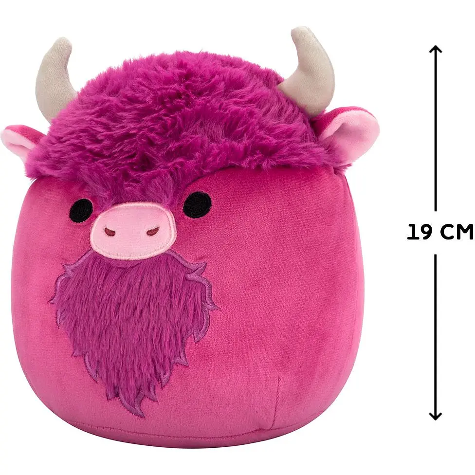 Мягкая игрушка Squishmallows Бизон Дэйв 19 см розовая (SQCR06608) - фото 7