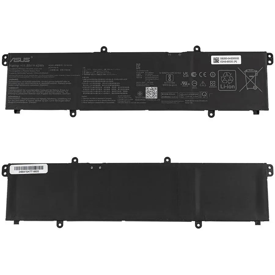 Батарея для ноутбука Asus C41N2203 (E1404FA E1404GA) 11.55 3635mAh 42Wh Чорний - фото 2