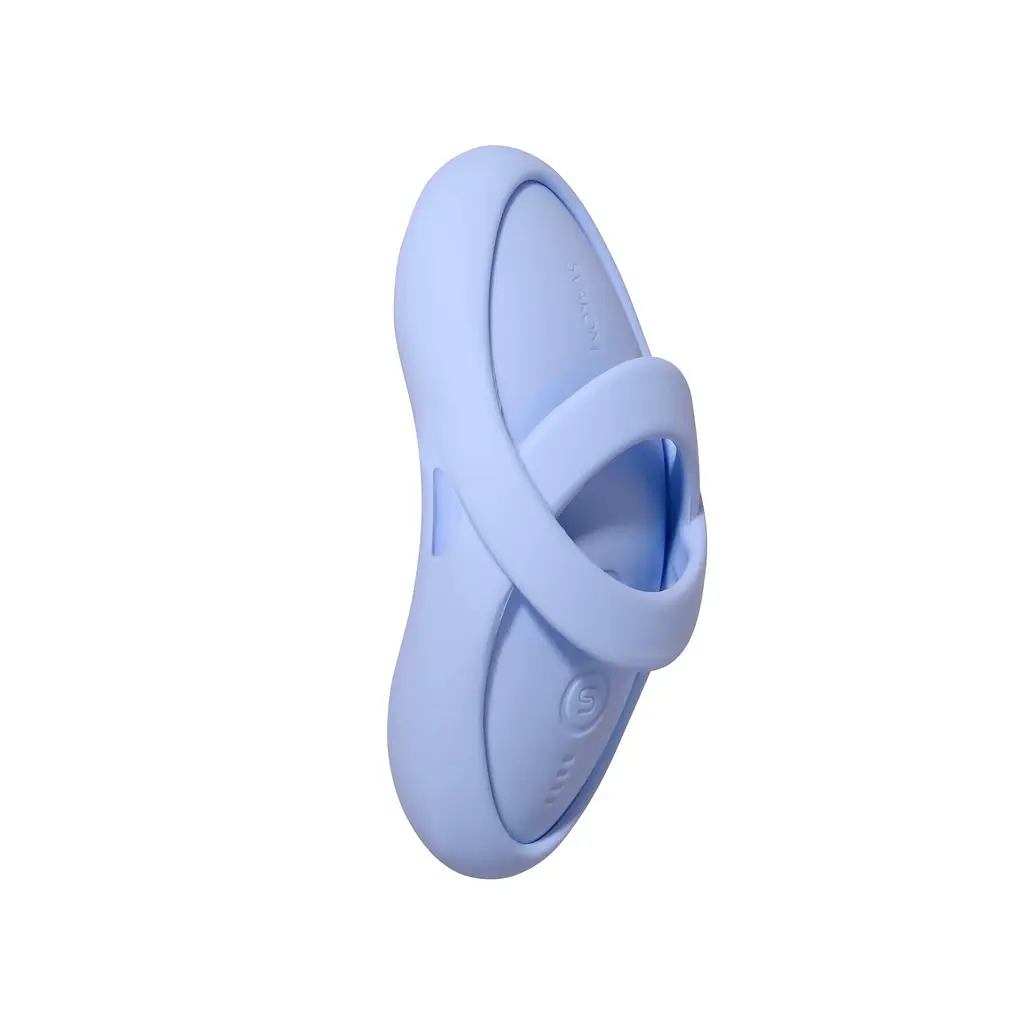 Смарт-вібратор для клітора Svakom Echo 2 Sky Blue, підігрів до 38 °C, знімна насадка на палець