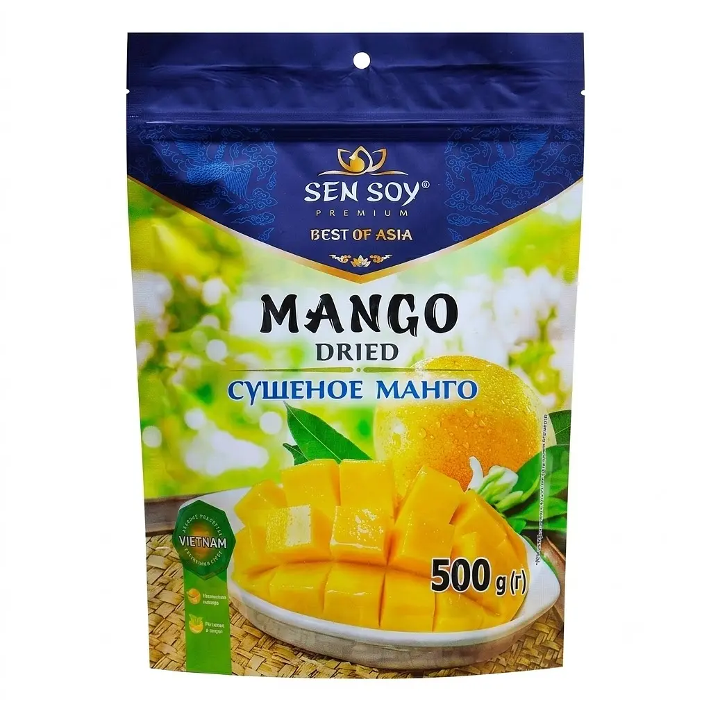 Манго сушене Sen Soy Dried Premium без цукру 500 г