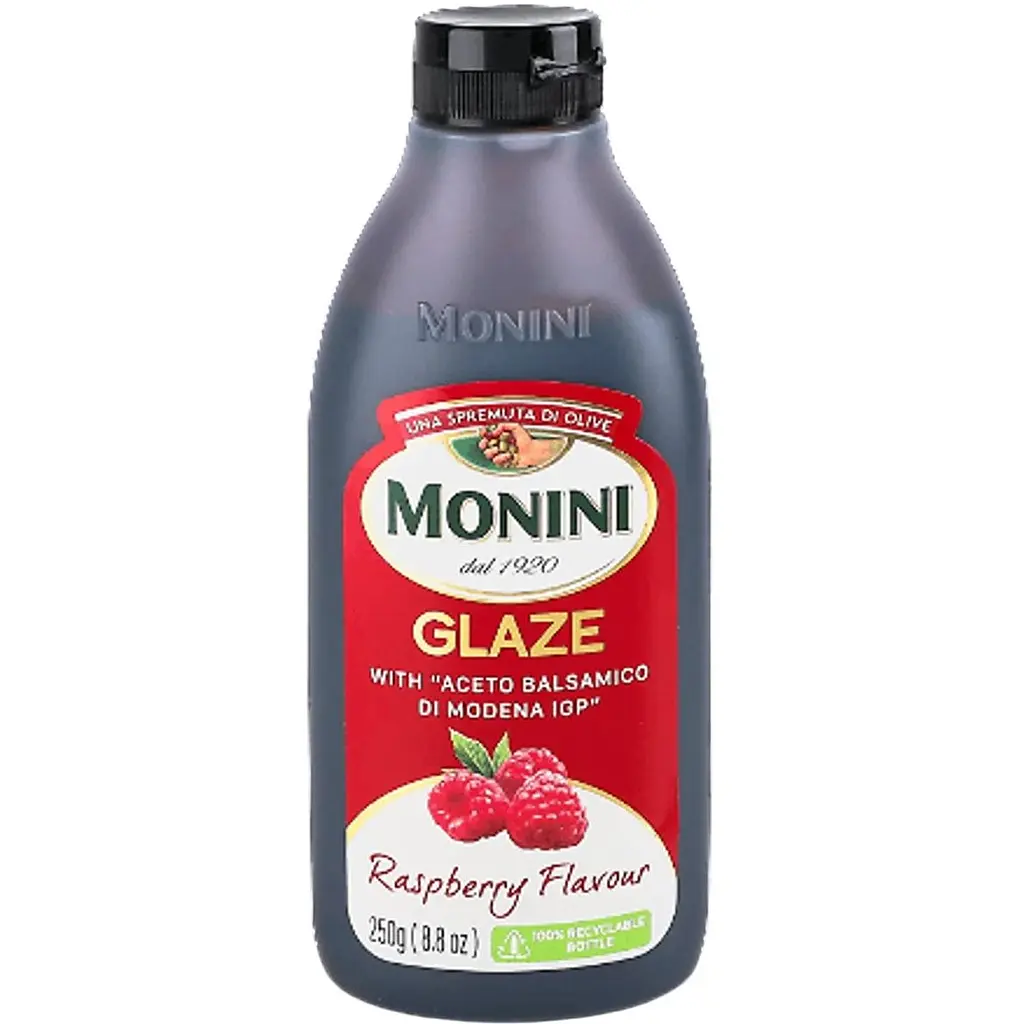 Соус Monini Glaze вкус малины с бальзамическим уксусом 250 г - фото 2
