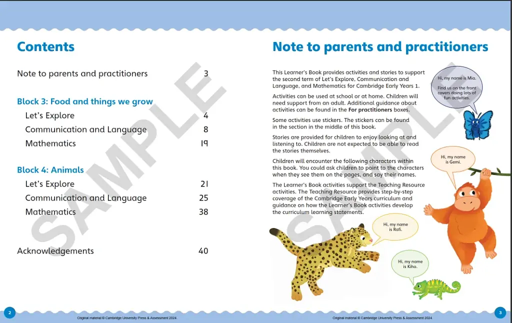 Cambridge Early Years Learner's Book 1B - фото 4