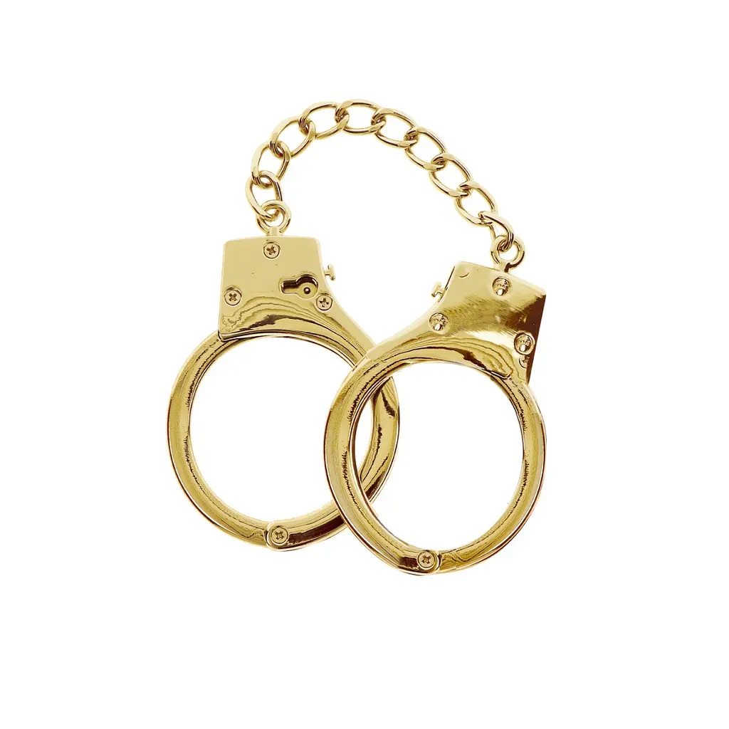 Наручники Taboom Gold Plated BDSM Handcuffs 65 см золотой - фото 3