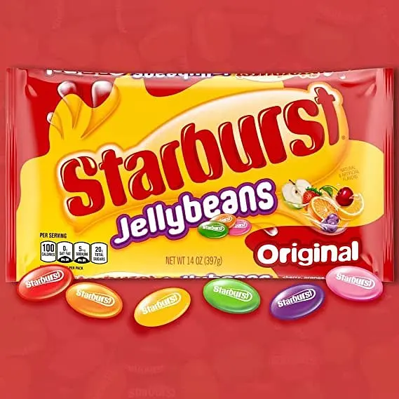 Драже Starburst Original Jelly Beans Chewy Candy 396g - фото 2