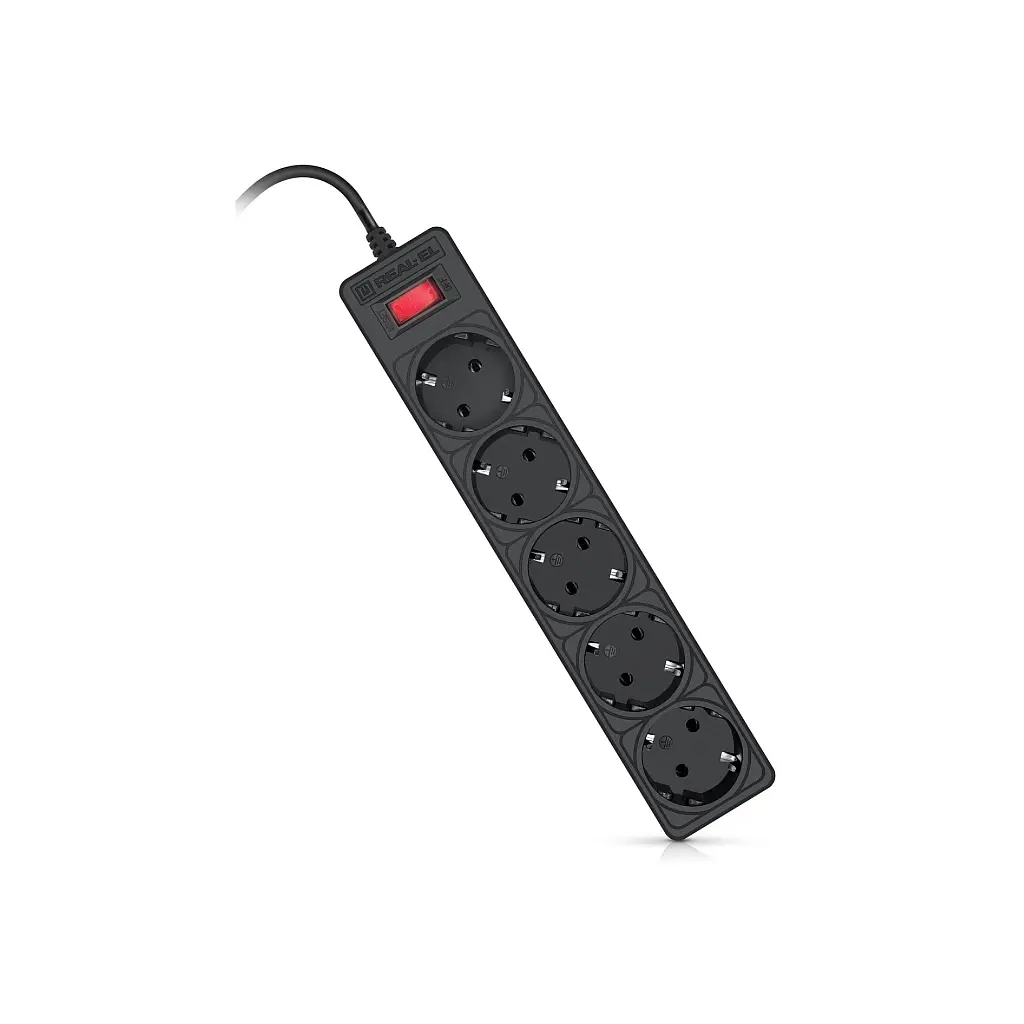 Мережевий фільтр живлення REAL-EL RS-Protect 505, 3m, black (EL122300045) - фото 6