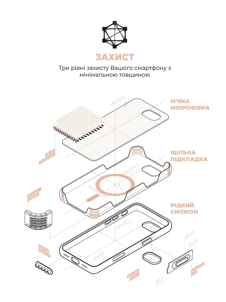 Чохол ArmorStandart ICON2 MagSafe для Apple iPhone 17e / 16e Pink Sand - фото 6