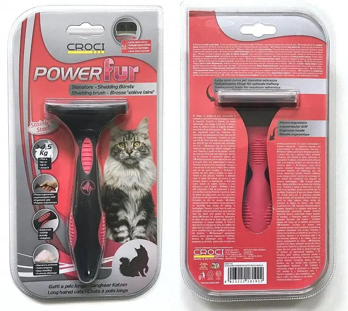Тример для котів Croci POWERfur М для довгої шерсті 6.5 см C6067192 - фото 2