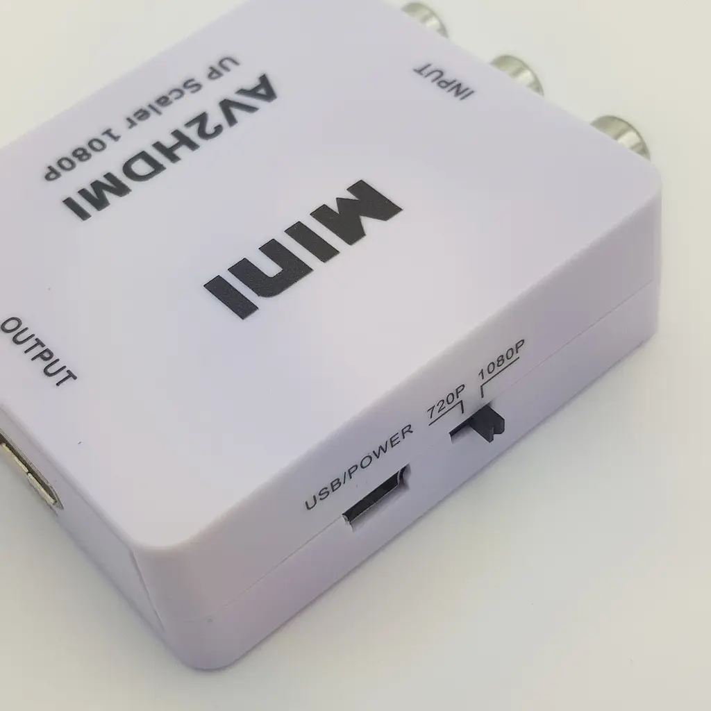 Конвертер адаптер з AV тюльпани RCA в HDMI перехідник перетворювач 1080P відео та аудіо UKC білий - фото 6