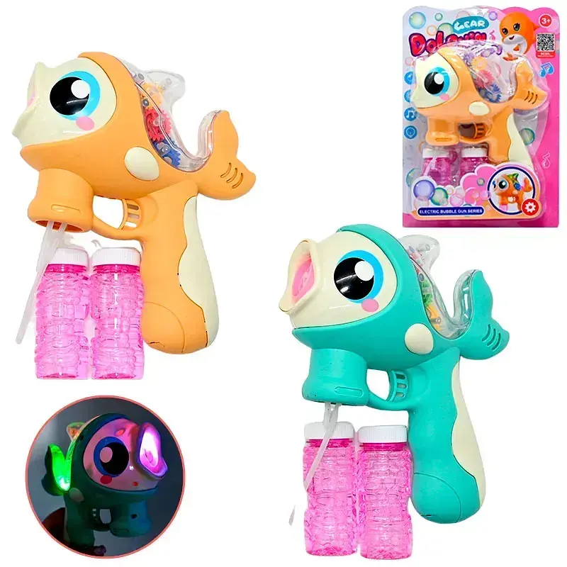 Пістолет мильних бульбашок, 2 пляшечки мильного розчину - фото 3