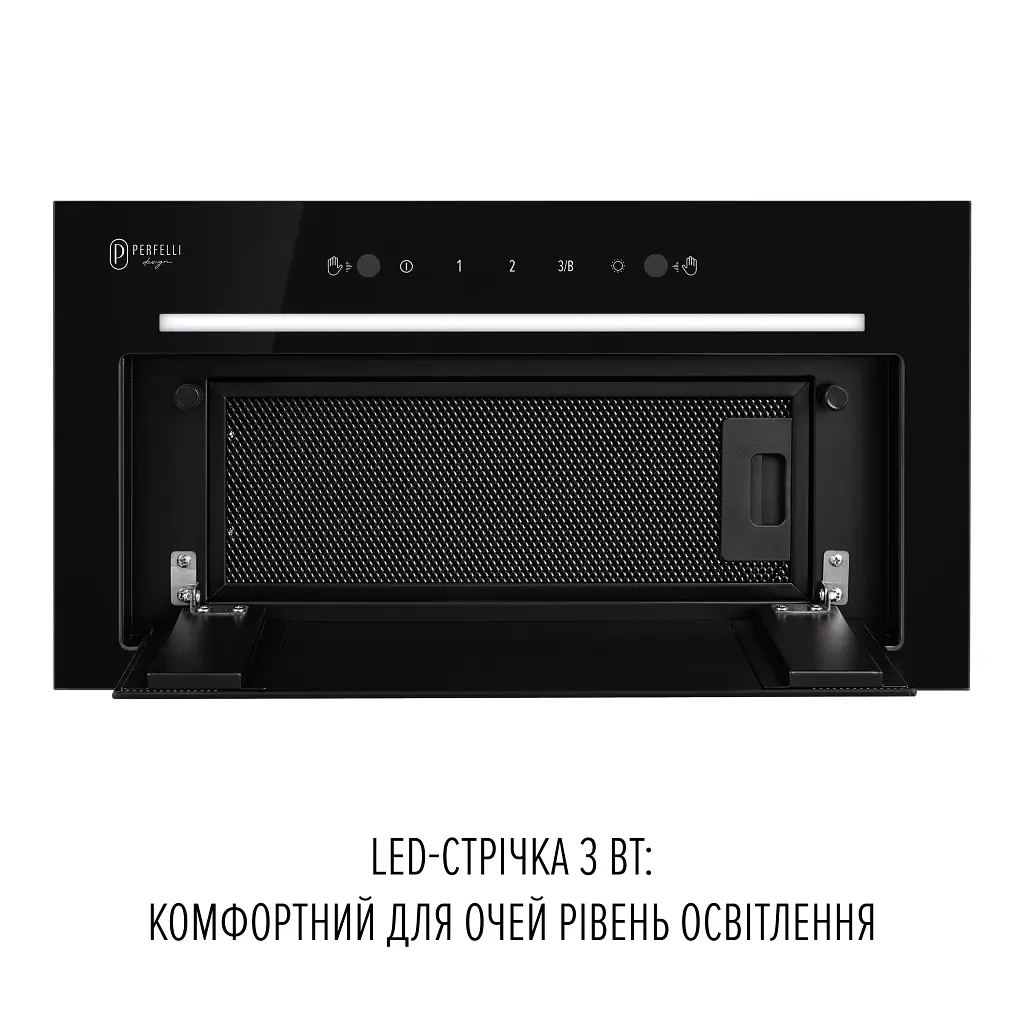 Вытяжка полновстраиваемая Perfelli Design Filini 5 Nero Silenzio - фото 4