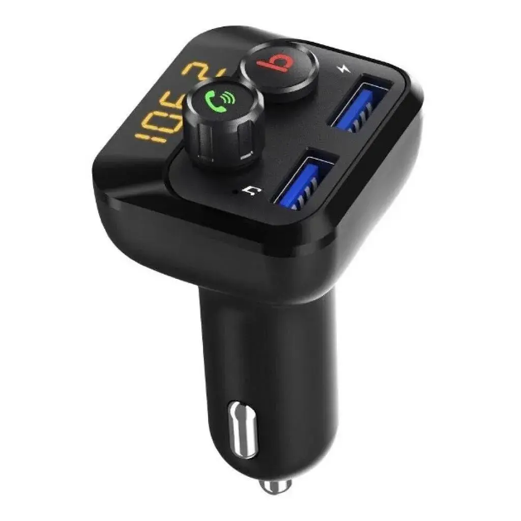 FM модулятор Grand-X MegaBass, Bluetooth V5.0 MicroSD, 2USB , MegaBass, han (98GRX) - фото 5