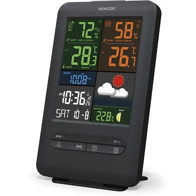 Метеостанція Sencor чорна (SWS7300) - фото 6