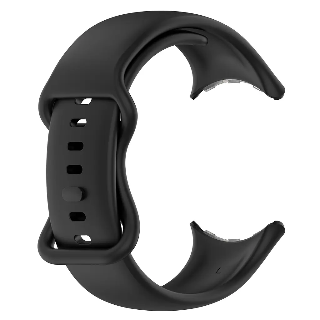 Силіконовий ремінець на смарт годинник Google Pixel Watch 3 45mm/4 45mm, Silicone, black, зі зручною застібкою, на фітнес браслет, ArmorStandart (ARM84019) - фото 3