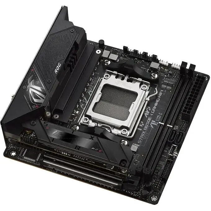 Материнська плата Asus Rog Strix B650E-I Gaming WIFI sAM5 B650 2xDDR5 M.2 HDMI WiFi BT mITX - фото 4